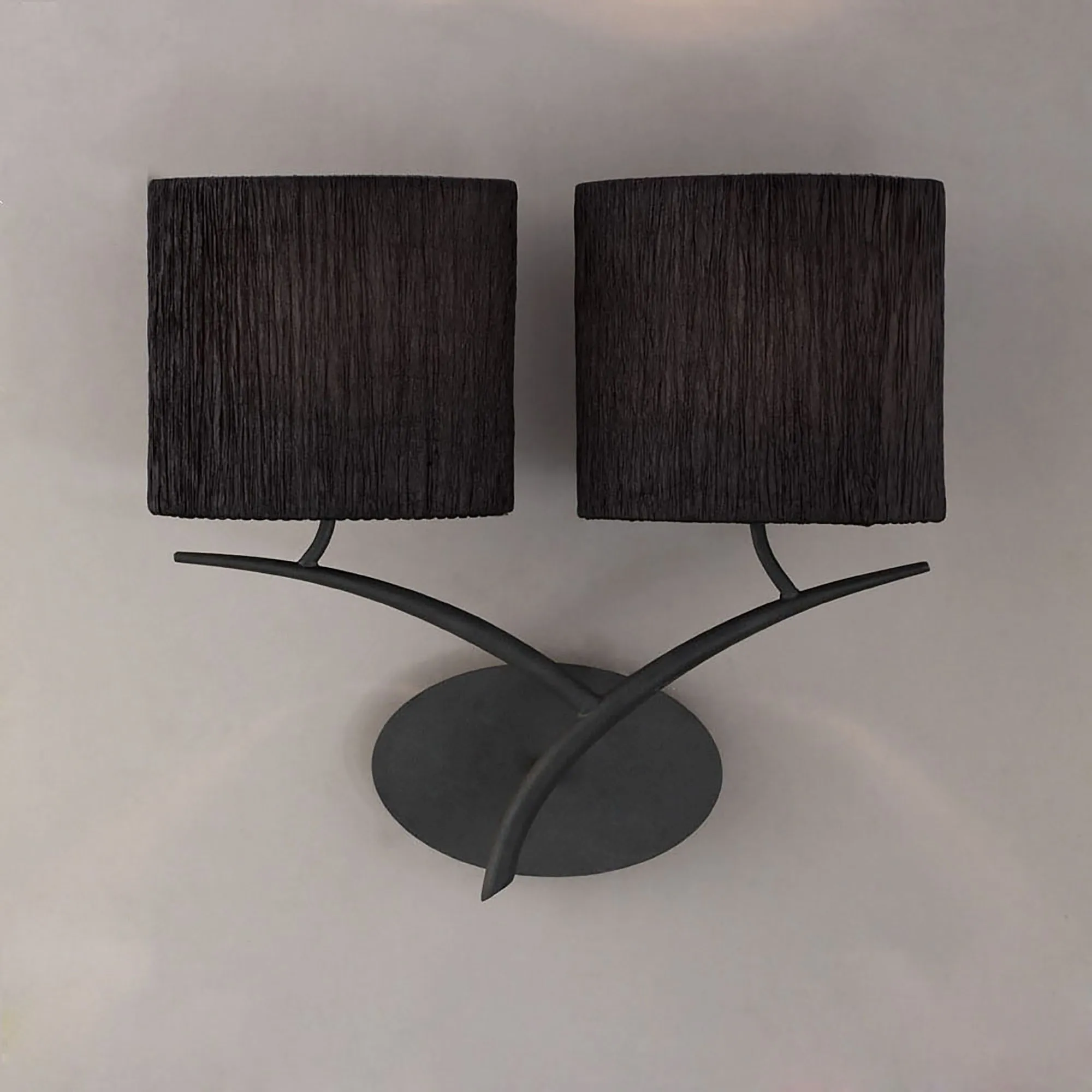 Eve Anthracite-Black Wall Lights Mantra Armed Wall Lights